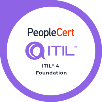 ITIL 4 Foundation certification badge
